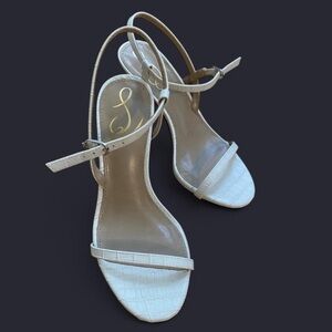 Sam Edelman White Strappy Heels